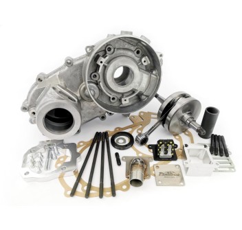 Carter Motore Vespa Faro basso 4 Prigionieri Con Albero 60mm