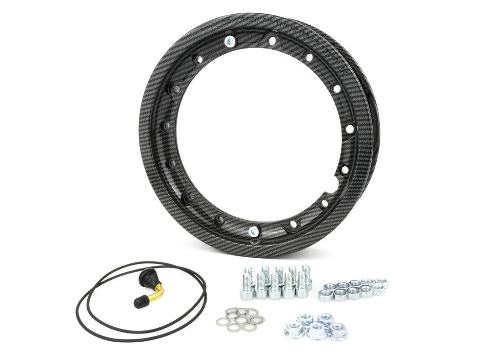 Cerchio Tuv 2.10 X 10 Tubeless Scomponibile Carbon Look