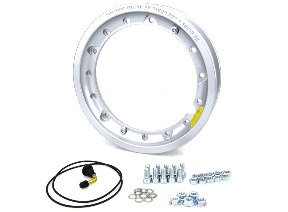 Cerchio Tuv 2.10 X 10 Tubeless Scomponibile Verniciato Grigio