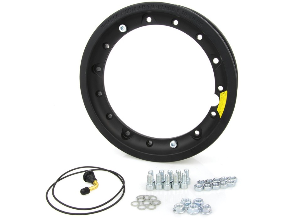 Cerchio Tuv 2.10 X 10 Tubeless Scomponibile Verniciato Nero