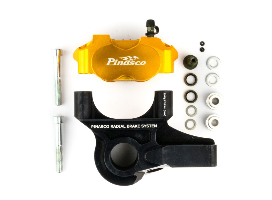 Pinza Freno Radiale Con 4 Pistoncini Completa Di Supporto