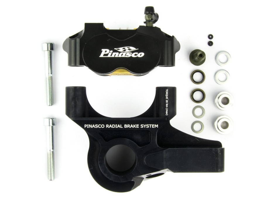 Pinza Freno Radiale Con 4 Pistoncini Completa Di Supporto